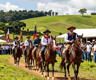 Cavalgada da Festa do Pinhão em Lages: Tradição e Confraternização